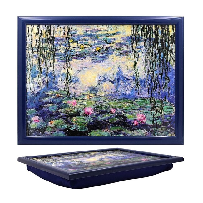 Lesser & Pavey Schootkussen – Laptray Waterlelies  van Claude Monet  44x34x6 cm