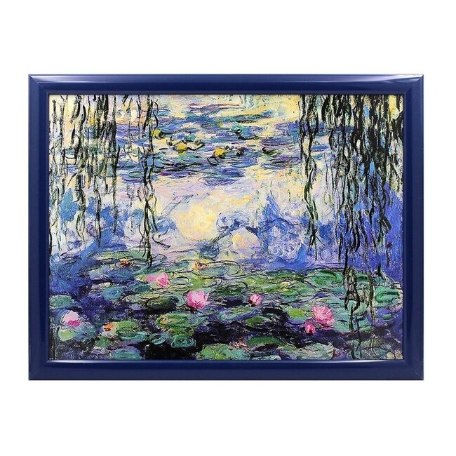Lesser & Pavey Schootkussen – Laptray Waterlelies  van Claude Monet  44x34x6 cm