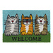 Dream-Living Kokos Deurmat Katten Welkom - 40x60cm