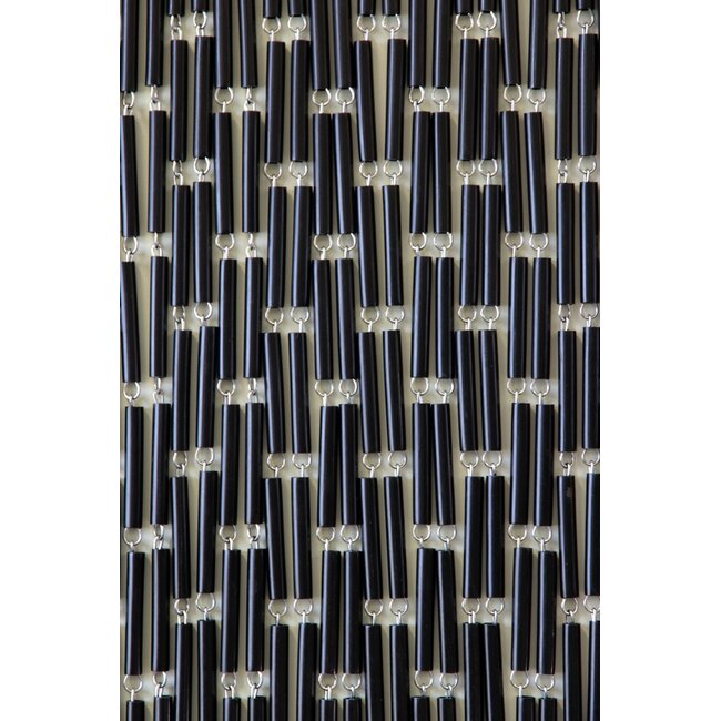 Sun Arts Vliegengordijn Verspringend zwart 100x232 cm
