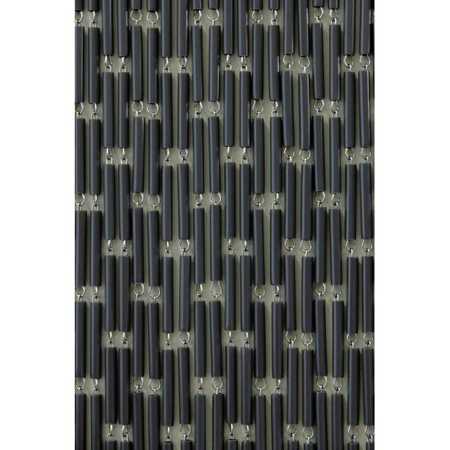 Sun Arts Vliegengordijn Verspringend antraciet 100x232 cm