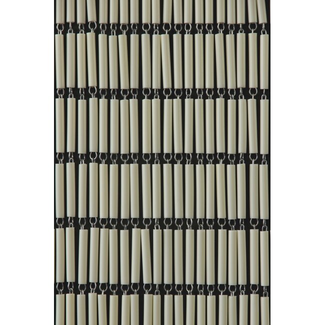 Sun Arts Vliegengordijn Zwaluwen crème - zwart - zilver 100x232 cm