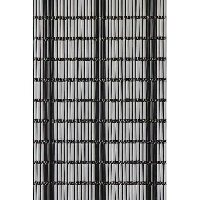 Sun Arts Vliegengordijn banen wit - zilver - zwart 100x232 cm