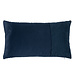 Linen & More Cushion velvet blue & corduroy 30 x 50 cm