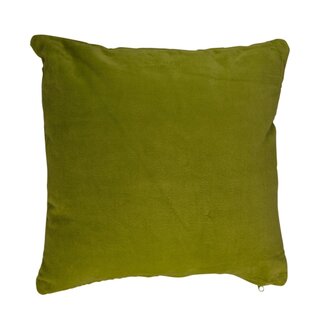 Linen & More Kussen Basisfluweel 40X40 Lime