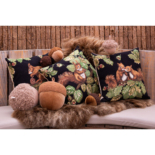 Mars & More decoratie fluweel eikel cognac 25cm*