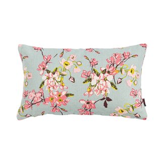 Linen & More Blossom light blue Kussen 30 x 50 cm