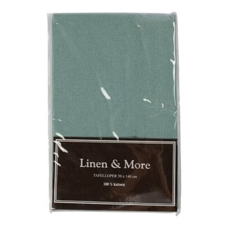Linen & More Tablerunner Indi 50x140 Cloud 50x140