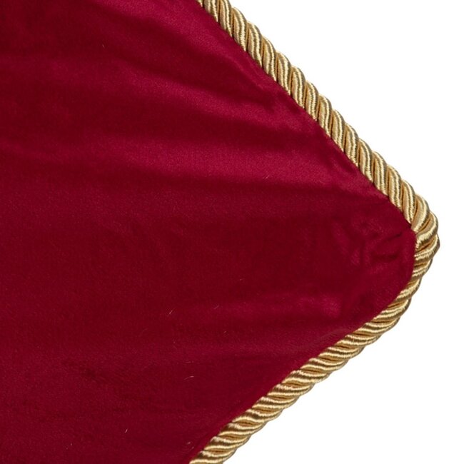 Linen & More Solid velvet wine red cushion 35x45 cm