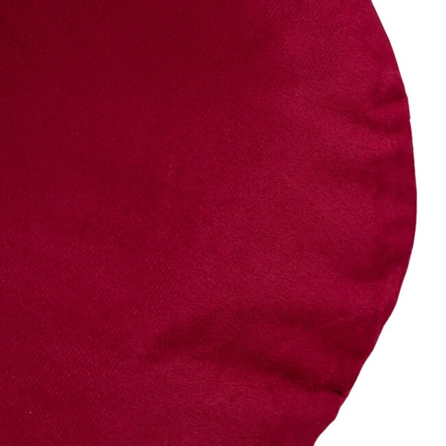 Linen & More Solid velvet wine red heart-cushion 45x45 cm