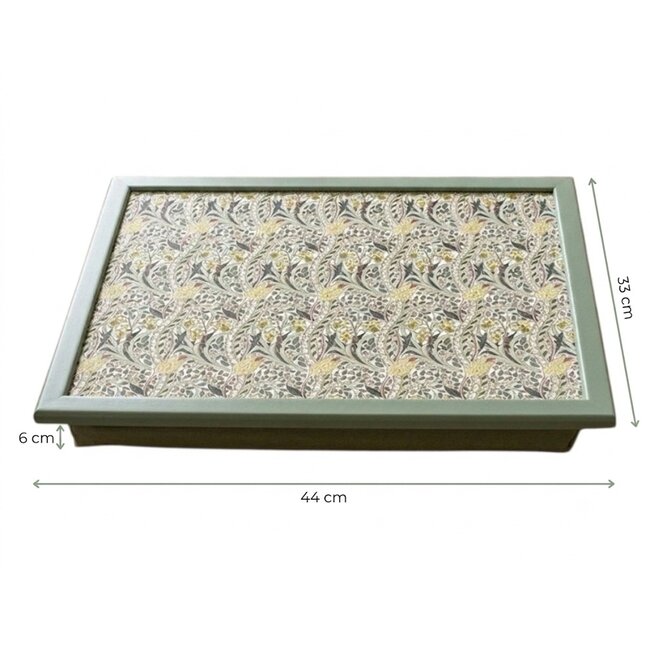 Lesser & Pavey Schootkussen – Laptray – Dienblad met kussen - Laptoptafel - Schoottafel - Daffodil 44x33x6cm