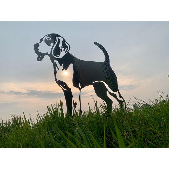 Siermetaal Beagle - Levensecht