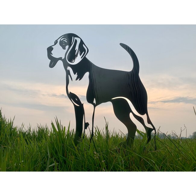 Siermetaal Beagle - Levensecht