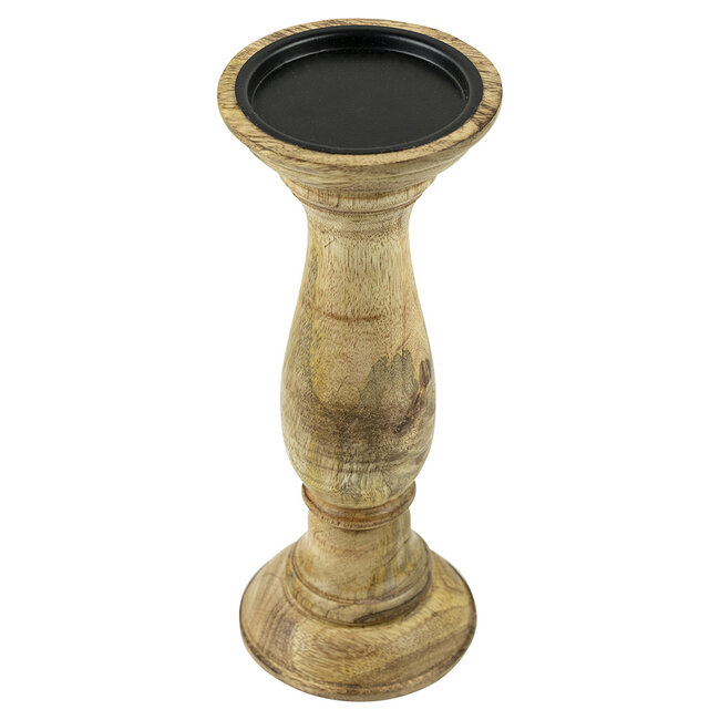 Mars & More kandelaar rond mango hout 25cm