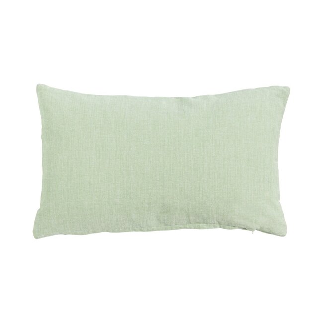 Linen & More Uneven stitching light green Cushion 30 x 50 cm