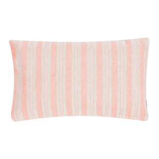 Linen & More New Linen Streep Coral Haze Kussen 30x50 cm