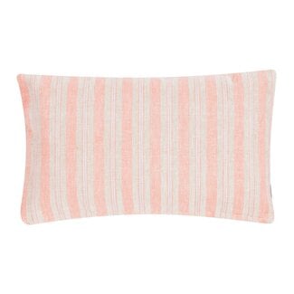 Linen & More New Linen Stripe Coral Haze Cushion 30x50 cm