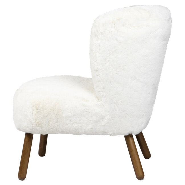 Mars & More stoel teddy glad gebroken wit 60x72x74cm
