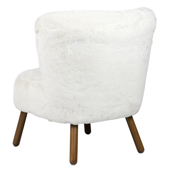 Mars & More stoel teddy glad gebroken wit 60x72x74cm