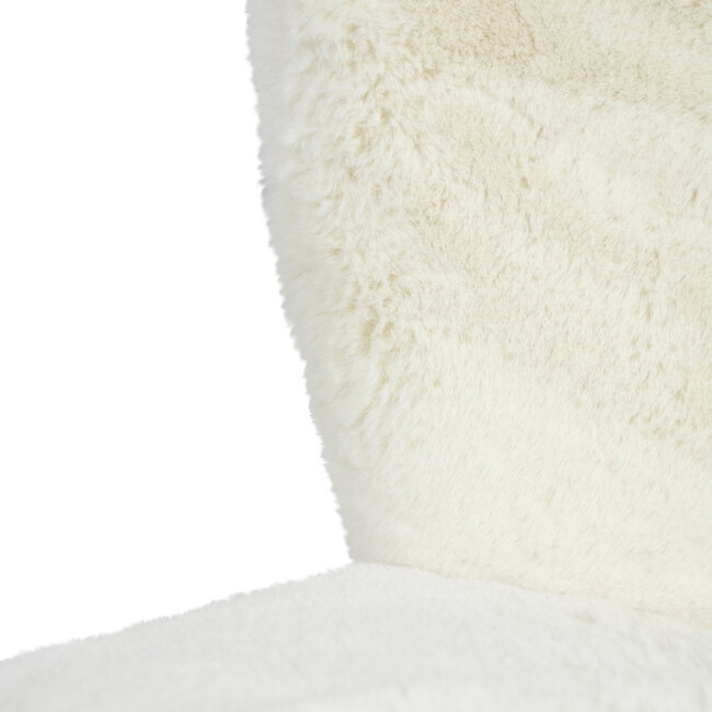 Mars & More stoel teddy glad gebroken wit 60x72x74cm