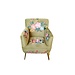 Mars & More Stoel Joy olijf groen 66,5x68x97cm