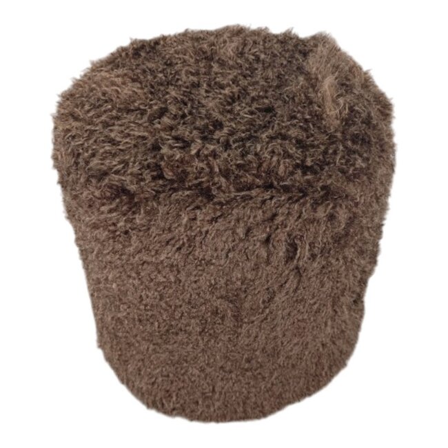 Mars & More poef tibetan lamb brown rond dia 40cm