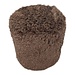 Mars & More poef tibetan lamb brown rond dia 40cm