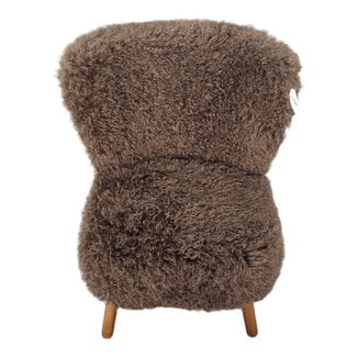 Mars & More stoel tibetan lamb bruin 60x72x74cm