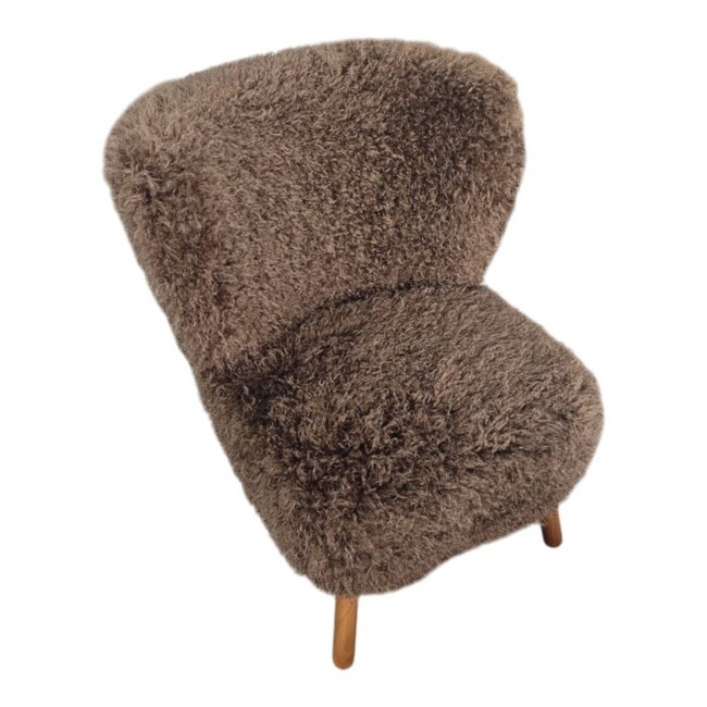 Mars & More stoel tibetan lamb bruin 60x72x74cm