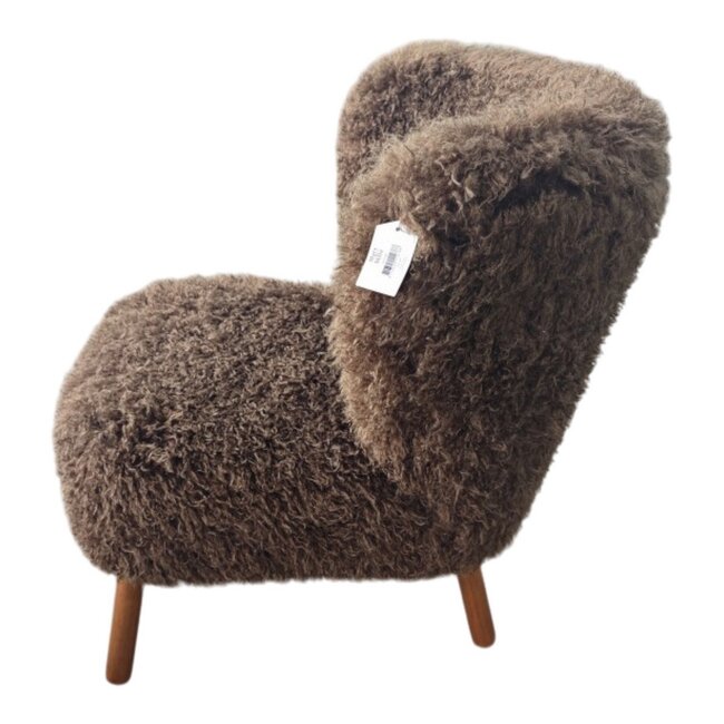 Mars & More stoel tibetan lamb bruin 60x72x74cm