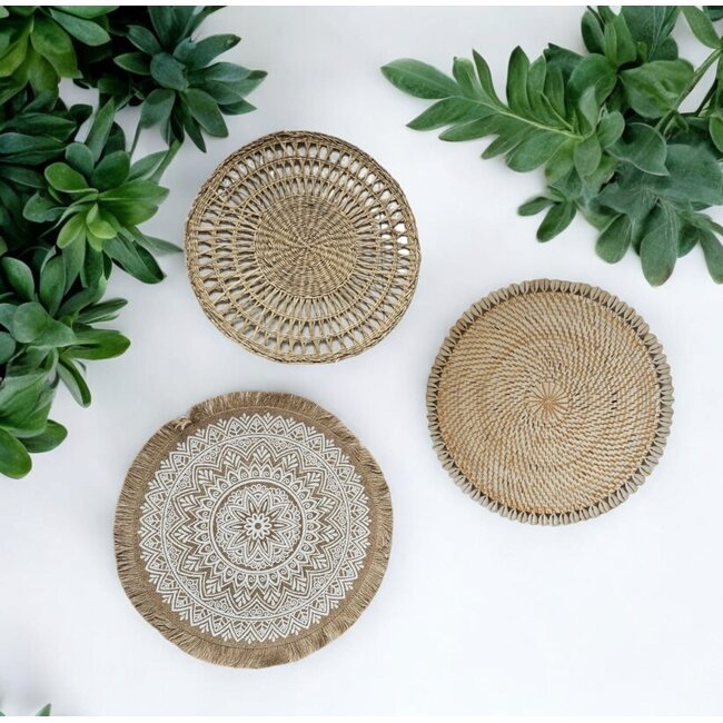 Bali-Dreams Set 28 zeegras wand - veranda decoratie 3 stuks