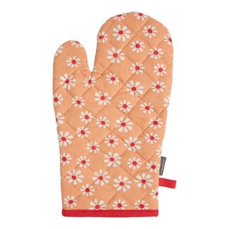 Linen & More Daisy Bloemen Ovenwant oranje 18x33cm