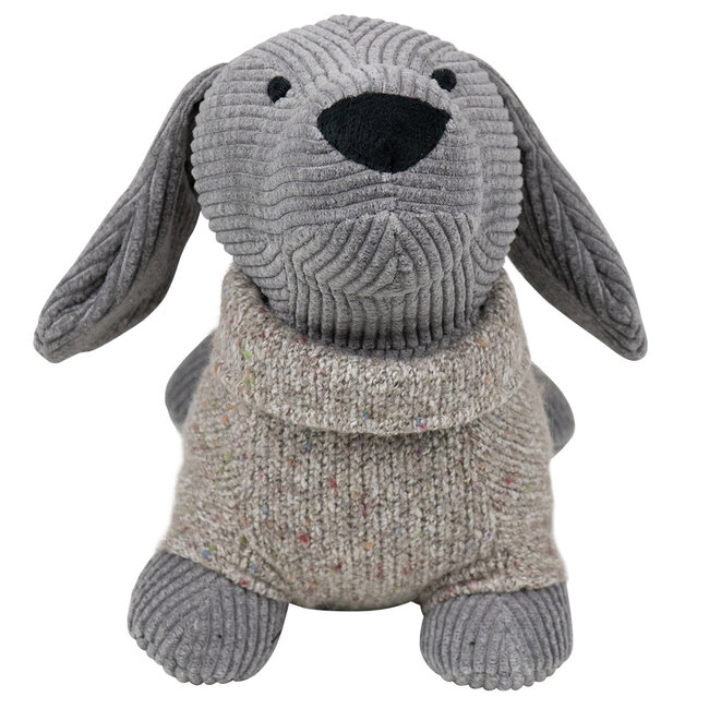 Mars en More Deurstopper Teckel trui taupe-grijs 30x16x23 cm