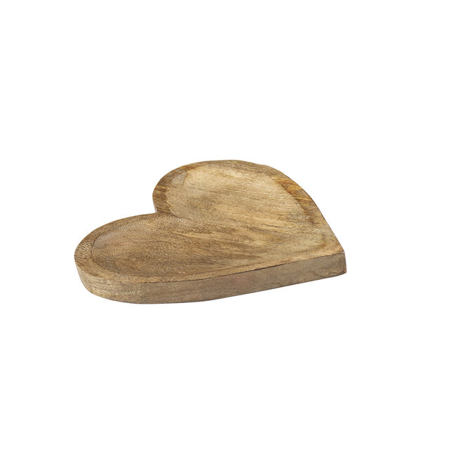 Mars & More Schaal Hart mango hout 20cm