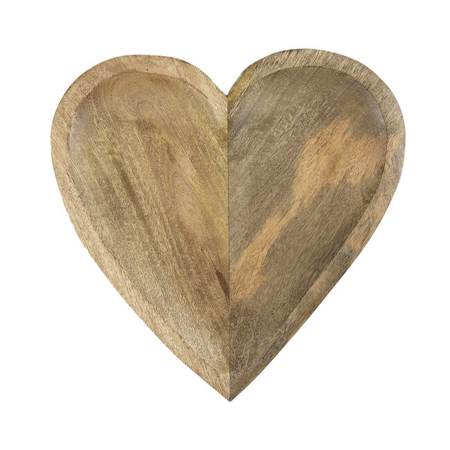 Mars & More Schaal Hart mango hout 30cm