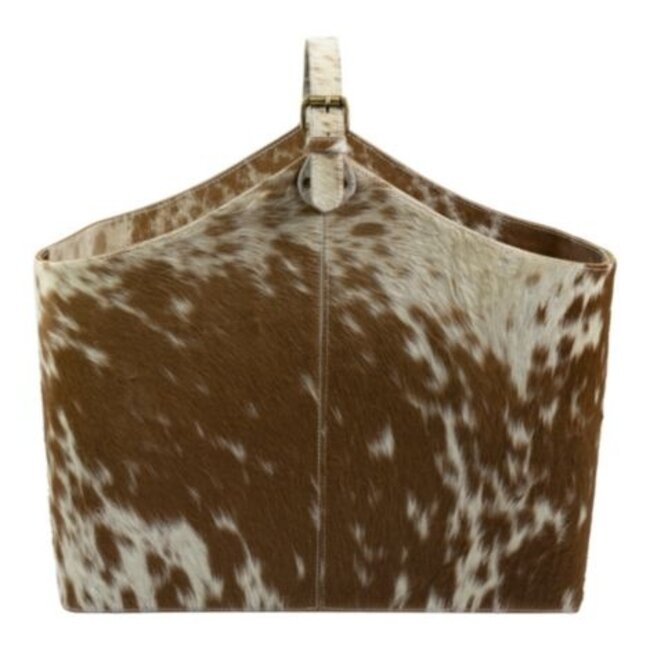 Mars & More mand koehuid bruin/wit 40cm