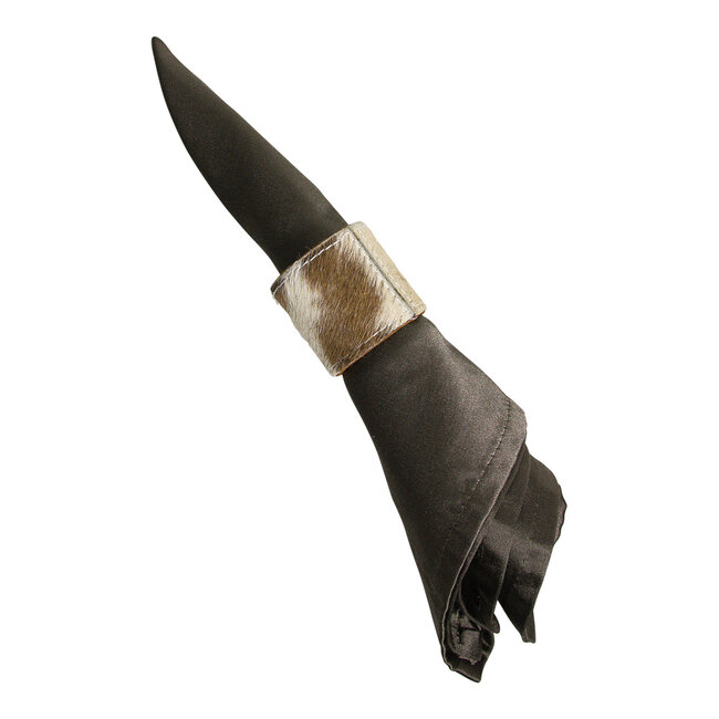 Mars & More servetring koehuid bruin 5cm