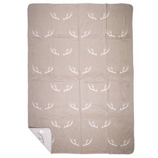 Mars & More plaid gewei beige xl 150x200cm