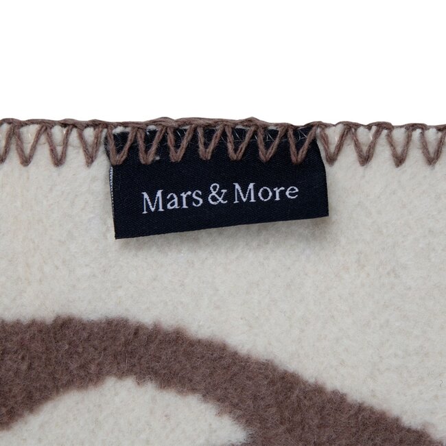 Mars & More Plaid Gewei rondom bruin 150x200cm