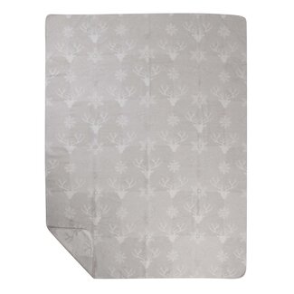Mars & More Plaid Wafel hertenpatroon beige 150x200cm