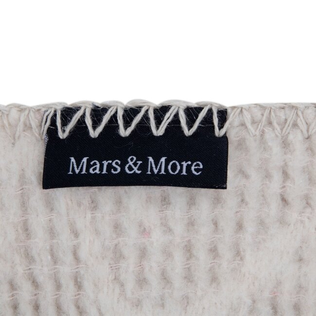 Mars & More Plaid Wafel hertenpatroon beige 150x200cm