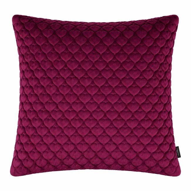 Linen & More Kussen Hartjes Paars 45x45cm
