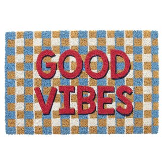 Dream-Living Trendy Kokos deurmat Good Vibes 60 x 40 cm