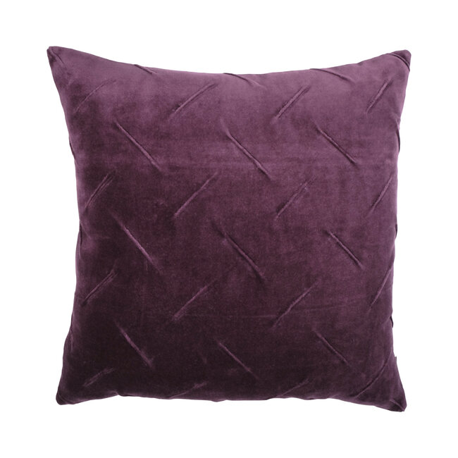Linen & More Maha kussen donker berry 45x45cm