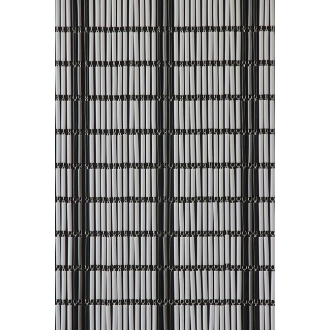 Sun Arts Vliegengordijn banen wit - zilver - zwart 90x210 cm