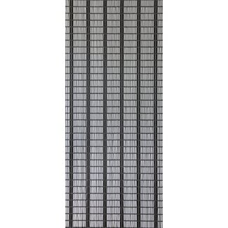 Sun Arts Vliegengordijn banen wit - zilver - zwart 90x210 cm