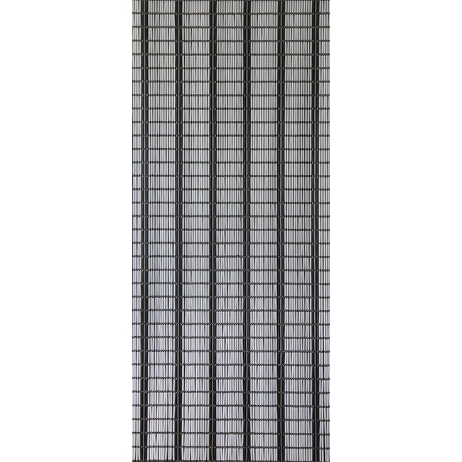 Sun Arts Vliegengordijn banen wit - zilver - zwart 90x210 cm