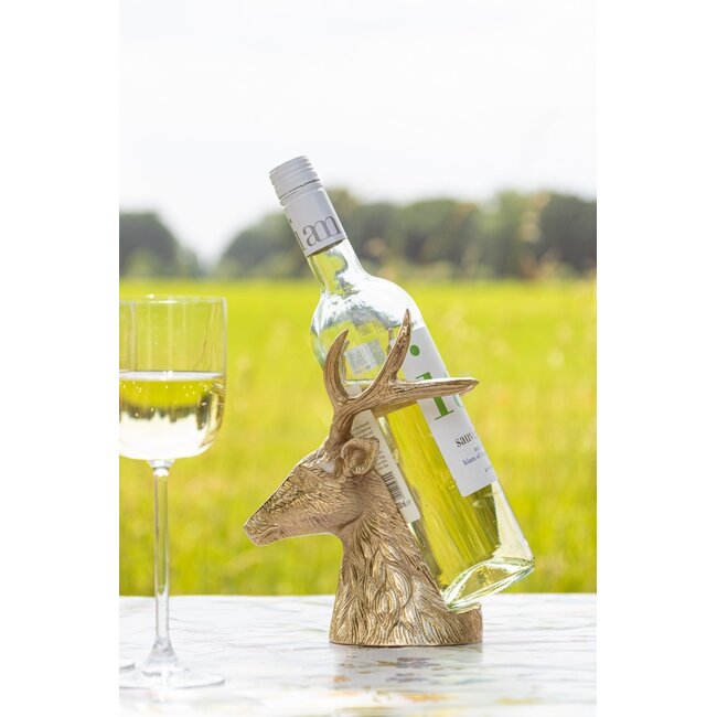 Mars & More Fles Standaard hert goud 21x20x13cm