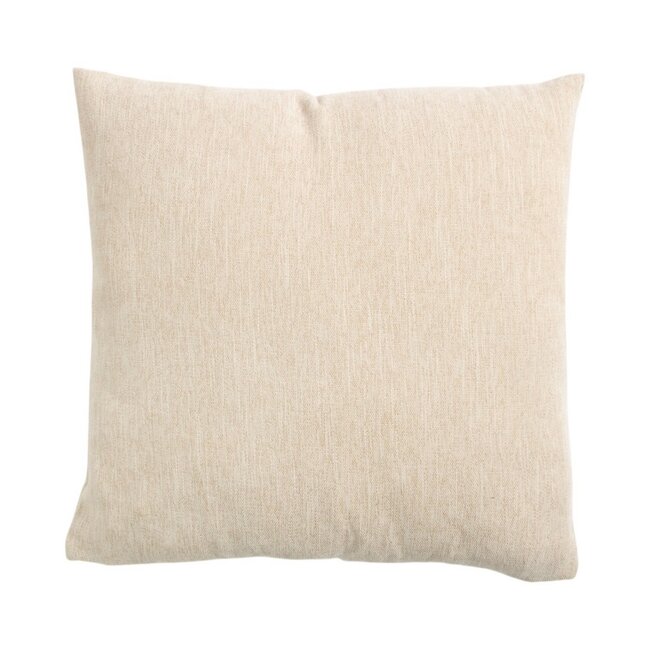 Linen & More Kussen Queen chenille beige 45x45cm