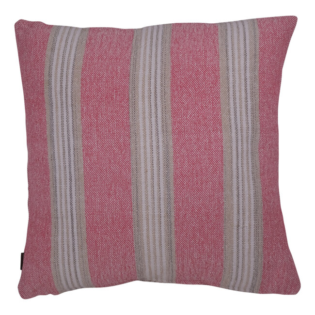 Linen & More sierkussen streep  45x45 dark pink